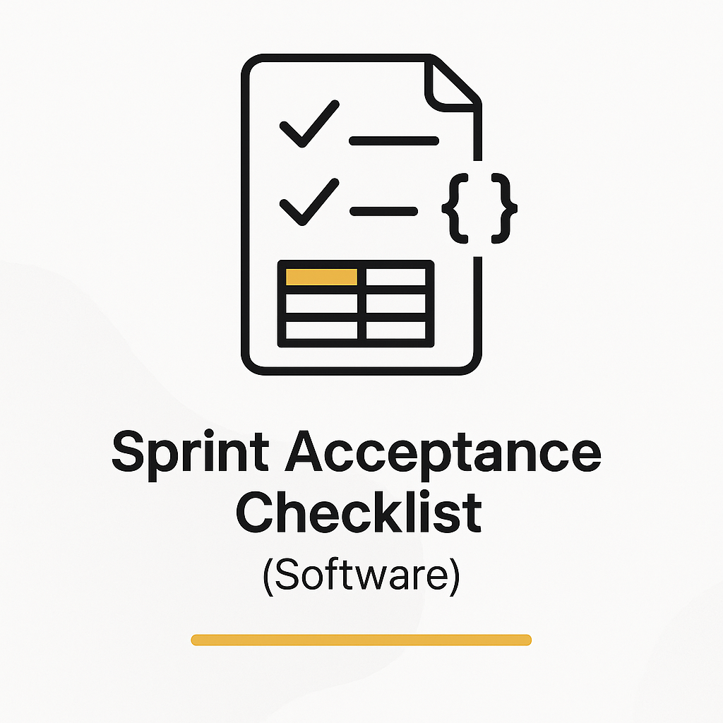 Sprint Acceptance SW-1